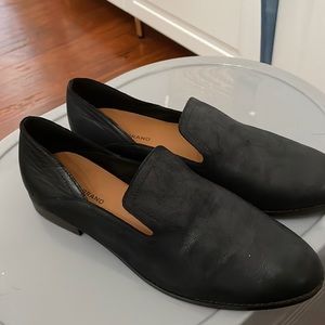 Lucky Brand size 9.5 Black leather loafers